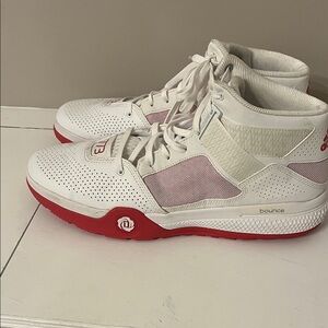 adidas White and Red Athletic Shoes